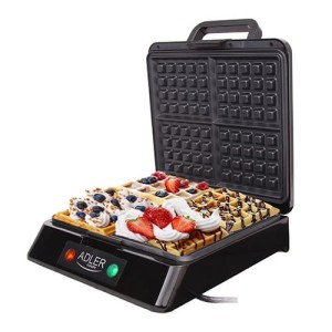Gofrownica na 4 gofry 1500W Nieprzywierająca powłoka Adler AD3036