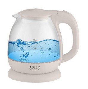 Czajnik elektryczny szklany 1 litr 1100W Podświetlenie LED Adler AD1283C