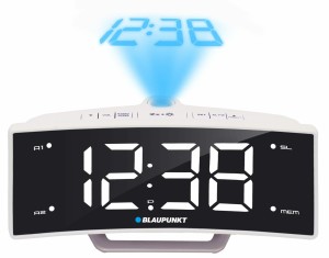 Radiobudzik z projektorem i ładowaniem USB Blaupunkt CRP7WH