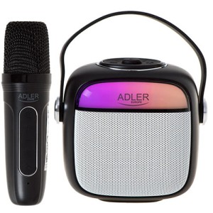 Głośnik do karaoke z mikrofonem SD/USB/AUX/Bluetooth Adler AD1199B