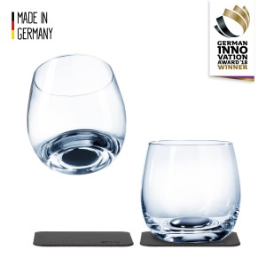 Magnetyczne szklanki do whisky z podkładkami 2 komplety Silwy  S025-1305-2