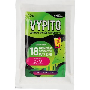 VYPITO Energy drink 12% w 7 dni saszetka na 18 drinków 126g Browin 403501