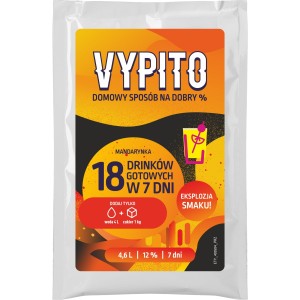 VYPITO 12%, saszetka na 18 drinków smak Mandarynka 126 g Browin 403504