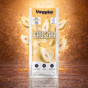 Vsypto smak gruszka na 1,5L bez cukru 9g woda gaz lub bez 2kcal/100ml Browin 402023