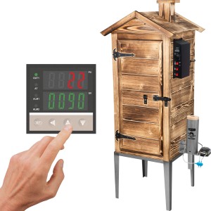 Wędzarnia ogrodowa 200 L moc 1,5kW opalane drewno moduł elektryczny Browin 330394