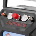 KOMPRESOR BEZOLEJOWY 8 BAR ZBIORNIK 6L SPRĘŻARKA TŁOKOWA AIRPRESS 36943