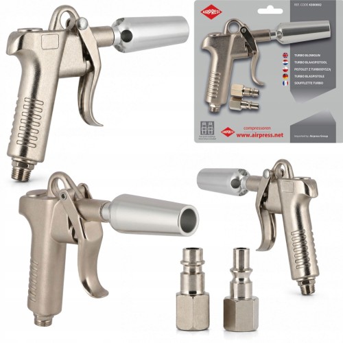 PISTOLET do PRZEDMUCHU Z TURBODYSZĄ + NYPLE EURO i ORION AIRPRESS 4300002