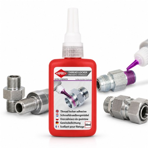 USZCZELNIACZ do GWINTÓW AIRPRESS Ultra Mocny 50 ml HYDRAULIKA PNEUMATYKA