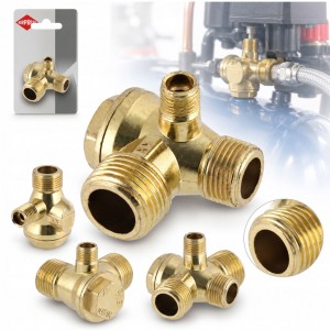 ZAWÓR ZWROTNY do KOMPRESORA SPRĘŻARKI 24-100L 1/2x3/8x1/8 AIRPRESS 4384043