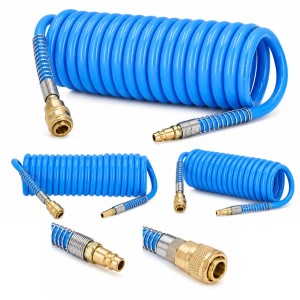 Przewód ciśnieniowy wąż spiralny 12 x 8 mm 5 m 12 bar Airpress 4304208