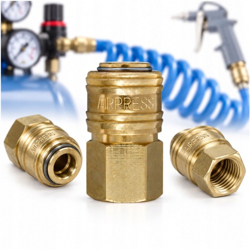 SZYBKOZŁĄCZE PNEUMATYCZNE 1/4'' EURO GWINT WEWNĘTRZNY AIRPRESS 46841