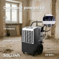 Osuszacz powietrza przemysłowy budowlany mocny pochłaniacz wilgoci 50 l/24 h Adler AD7864