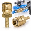 Szybkozłącze pneumatyczne Euro na wąż 9 mm mosiężne Airpress 4301509