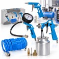 Zestaw 7 narzędzi – pistolet lakierniczy, przedmuch, pompowanie  Airpress 45897