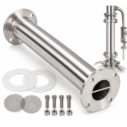 Łącznik kolumny moduł destylatora fi 48,3 mm, długość 250 mm Browin 341409