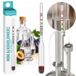 Alkoholomierz mini miernik wskaźnik zawartości alkoholu do 96% Browin 405549