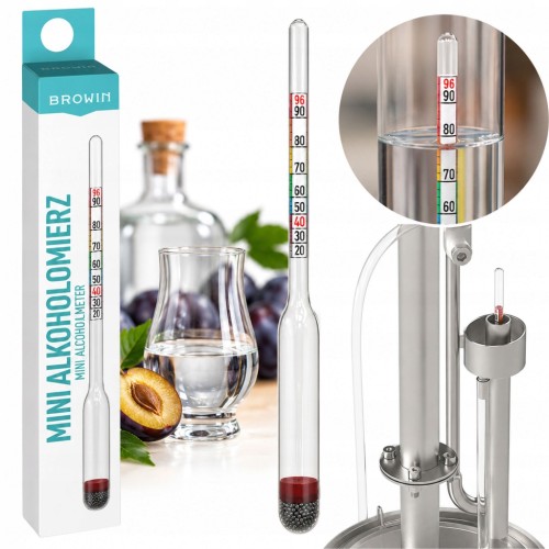 Alkoholomierz mini miernik wskaźnik zawartości alkoholu do 96% Browin 405549