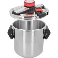 Szybkowar stalowy 8 l regulacja 60/100 kPa średnica 22 cm indukcja Browin 340208