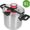 Szybkowar stalowy 8 l regulacja 60/100 kPa średnica 22 cm indukcja Browin 340208