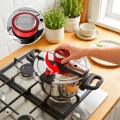 Szybkowar stalowy 6 l regulacja 60/100 kPa średnica 22 cm indukcja Browin 340206