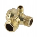 Zawór zwrotny do kompresora pionowego 50 l 1/2" × 1/2" × 1/8" Airpress 4385143