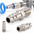 Złącze stalowe hartowane, gwint zewnętrzny 1/4", typ Euro Airpress 43E772
