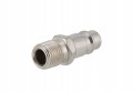 Złącze stalowe hartowane, gwint zewnętrzny 1/4", typ Euro Airpress 43E772